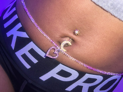 Custom Elastic Waistbead W/ Charms (DM After Purchase)
